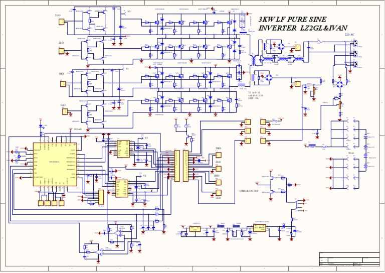 schematic circuit diagram of solar inverter
