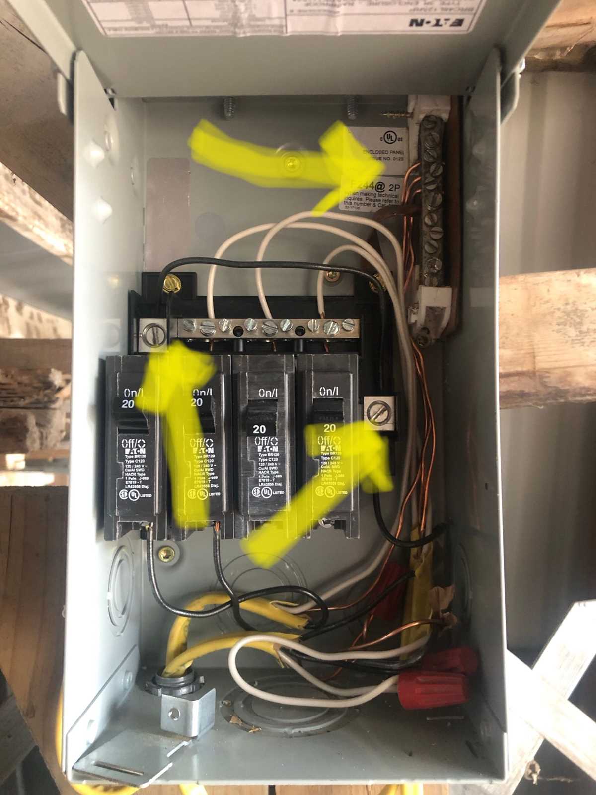 circuit breaker box wiring diagram