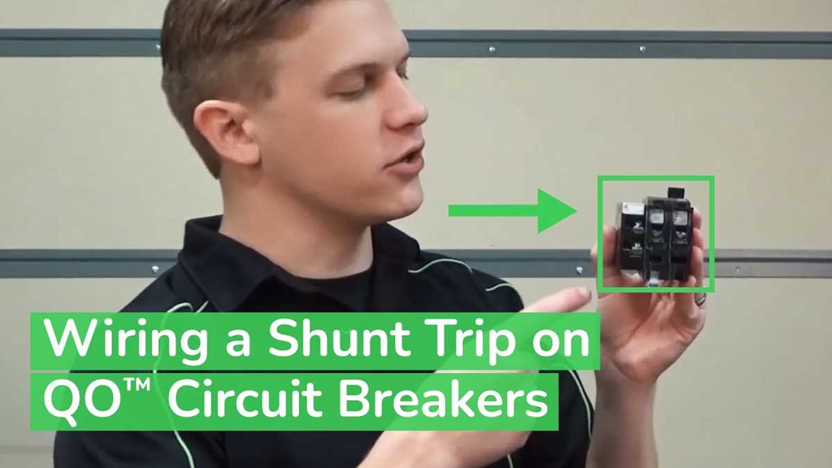 circuit breaker shunt trip wiring diagram