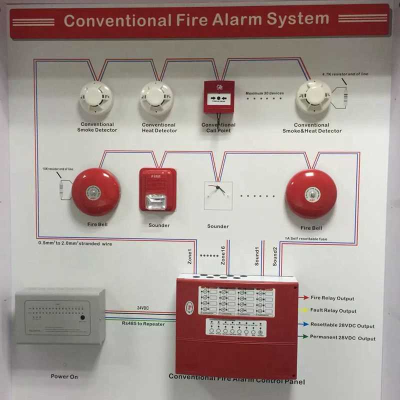 circuit diagram fire alarm system