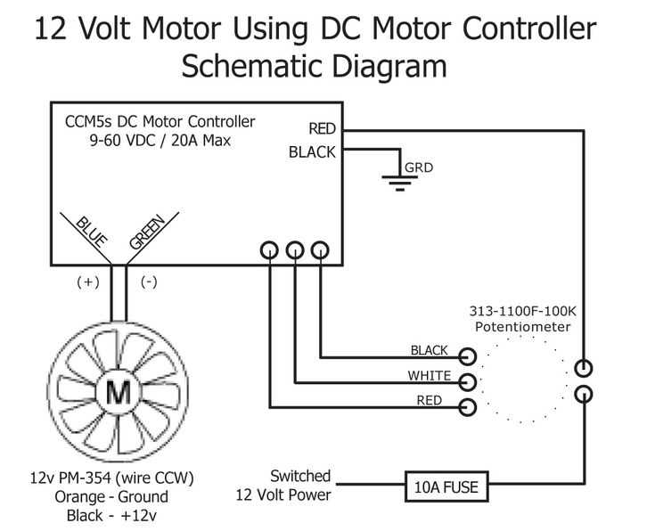 circuit diagram of a dc motor