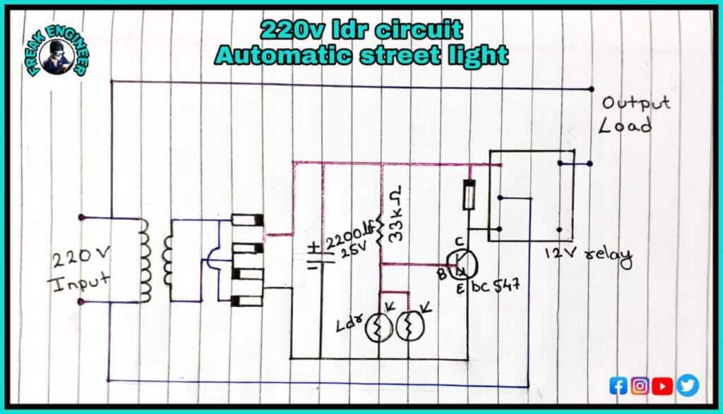 circuit diagram of ldr circuit