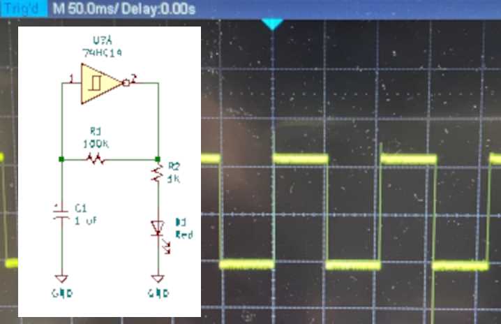 circuit diagram of square wave generator
