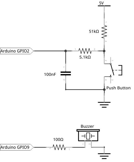 circuit diagram with buzzer