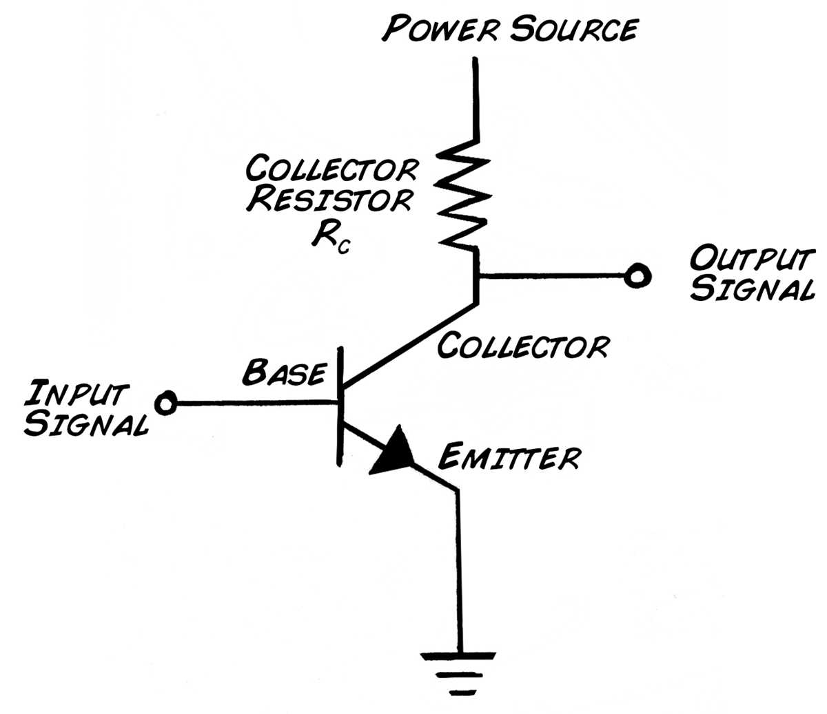circuit diagram with transistor