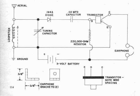 old radio circuit diagram
