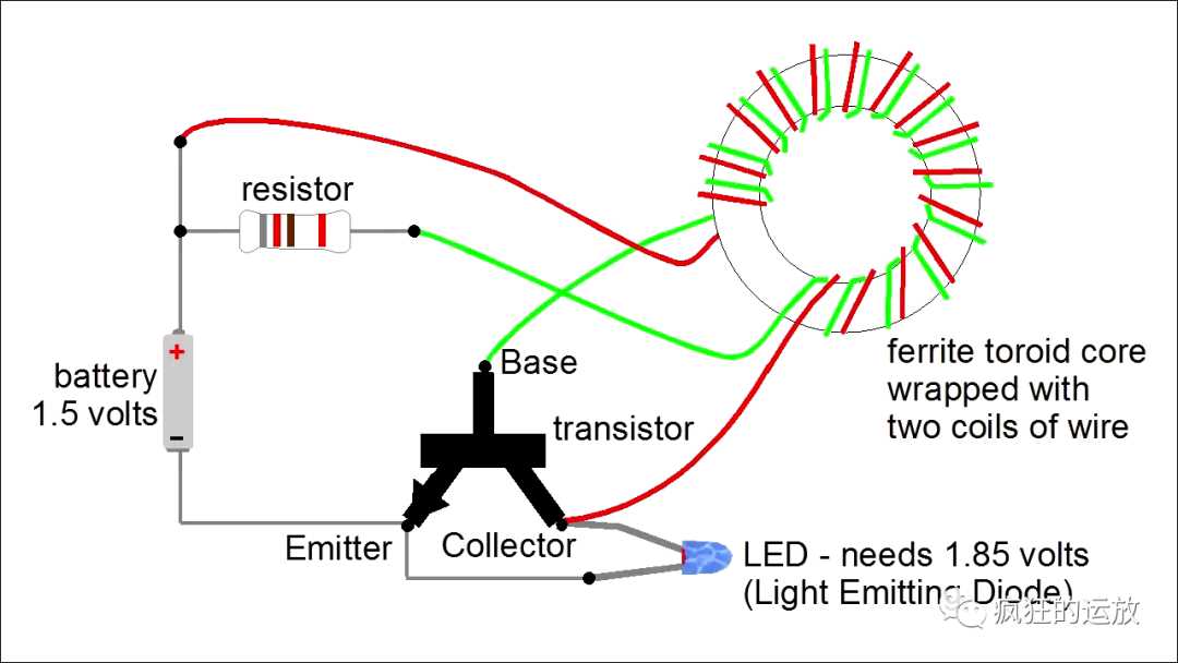 joule thief circuit diagram schematic