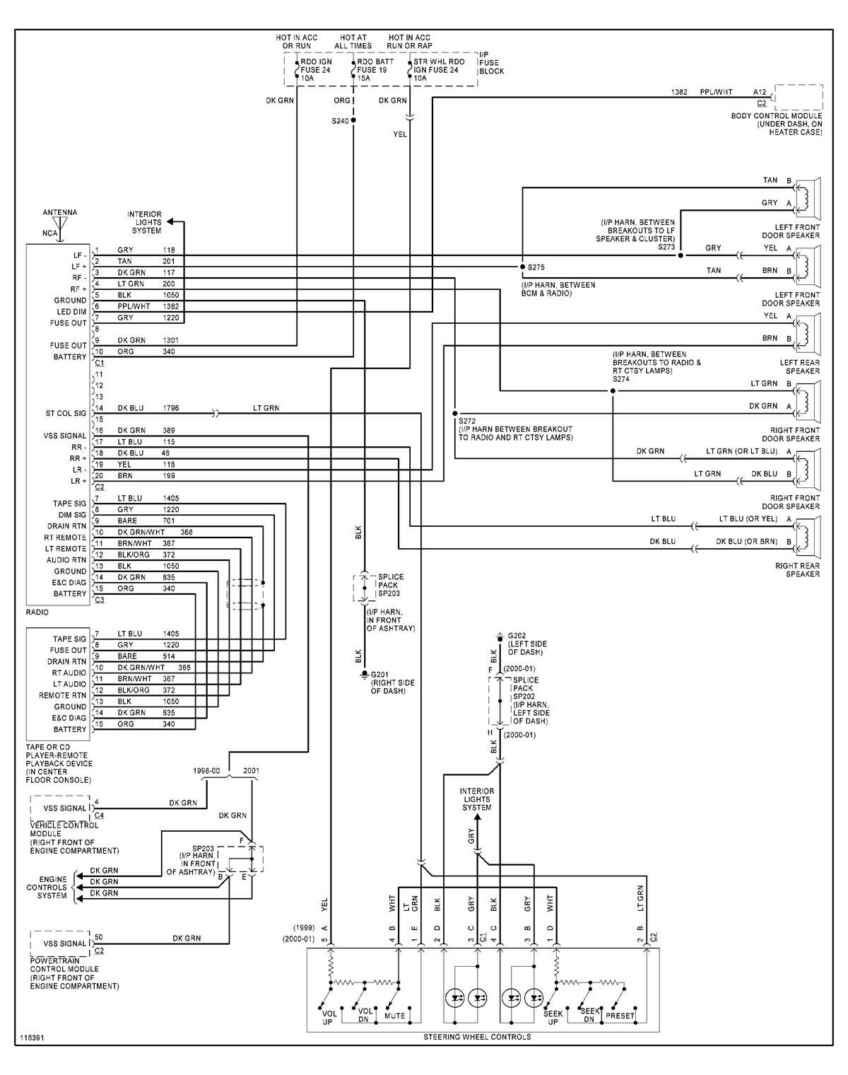 color code speaker wiring 2001 chevy radio wiring diagram