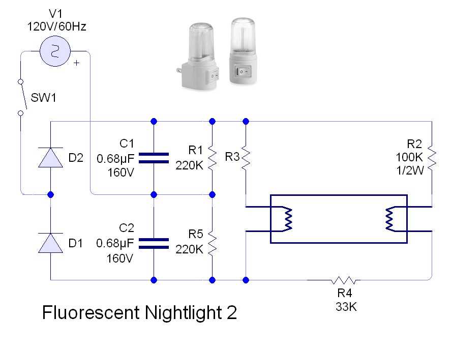 compact fluorescent lamp circuit diagram