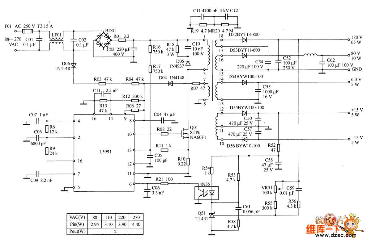 computer monitor schematic diagram