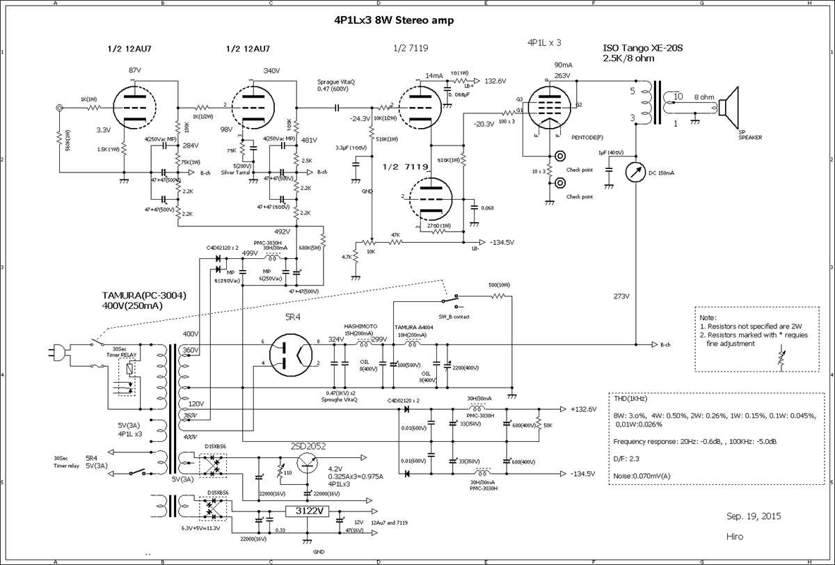 sakura amplifier schematic diagram