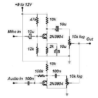 mixer diagram circuit