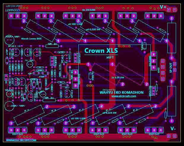crown amplifier circuit diagram