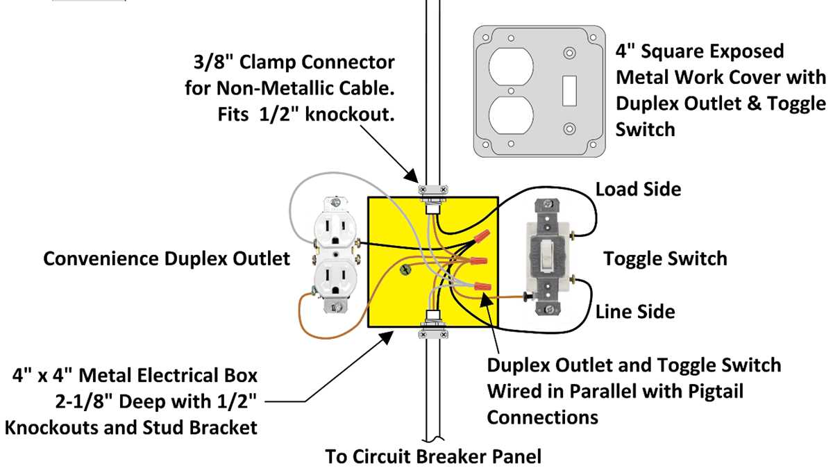 wiring switch to outlet diagram