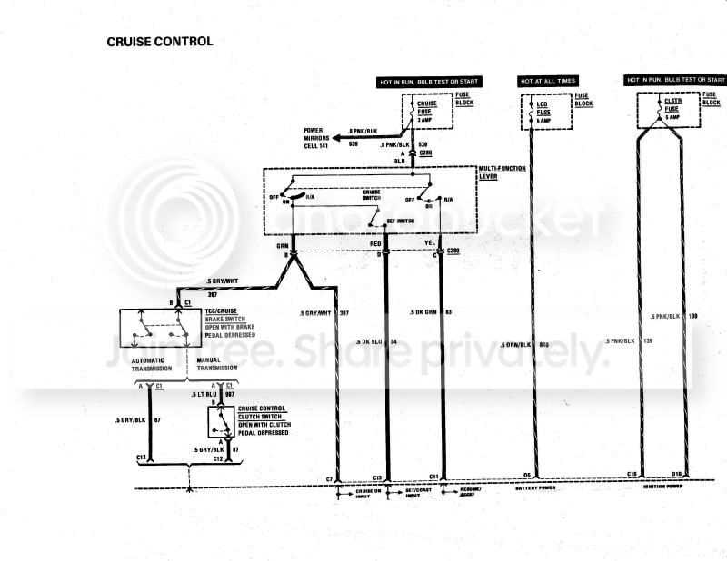 cruise control circuit diagram