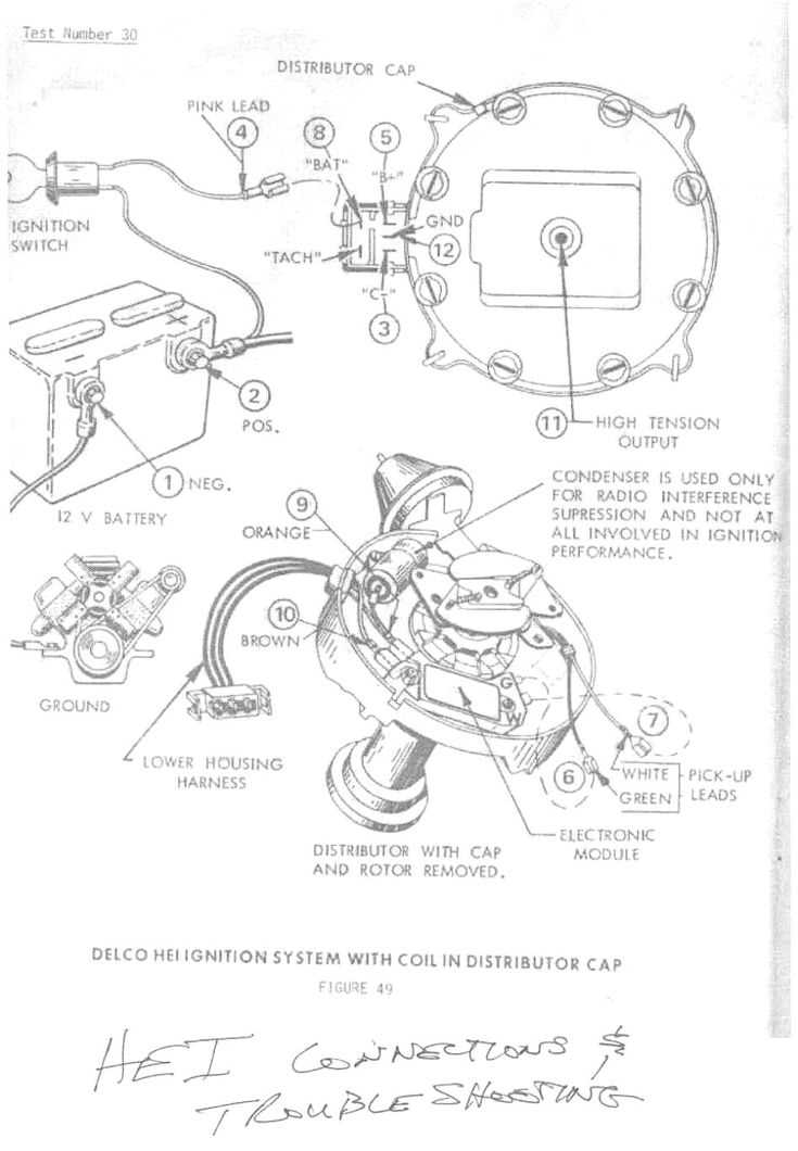 distributor wiring diagram chevy 350