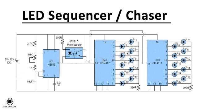 led sequencer circuit diagram