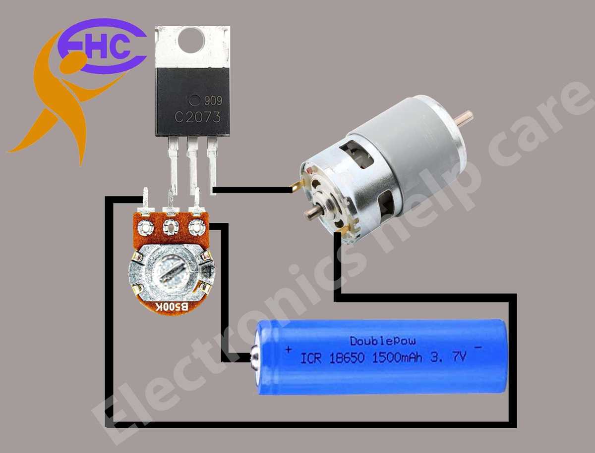 dc motor control circuit diagram