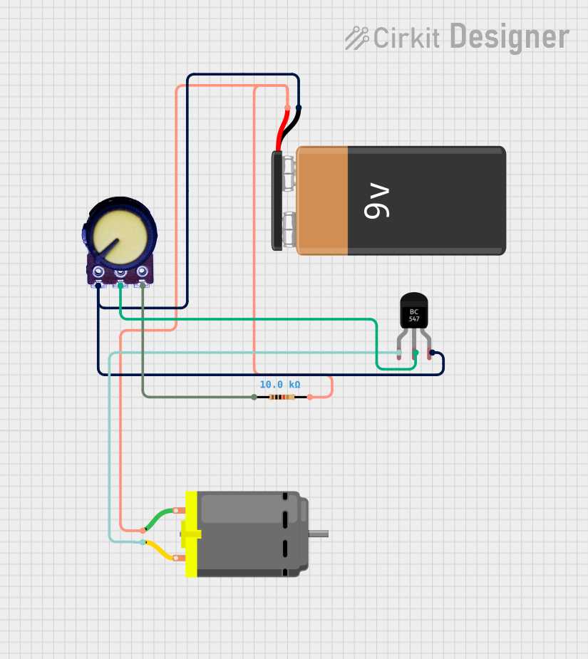 dc motor speed control using potentiometer circuit diagram