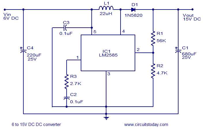 dc voltage booster circuit diagram
