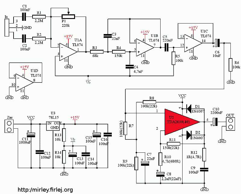 tda2030a circuit diagram