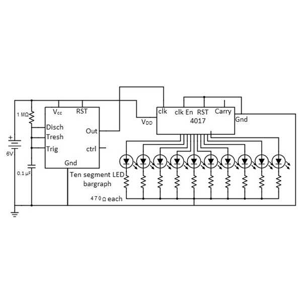 decade counter schematic diagram