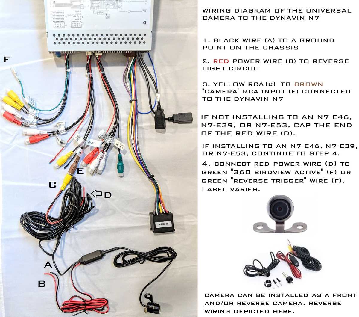 reverse camera wiring diagram