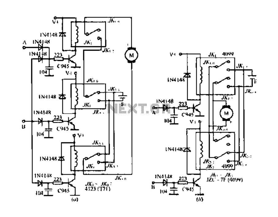motor reversing circuit diagram