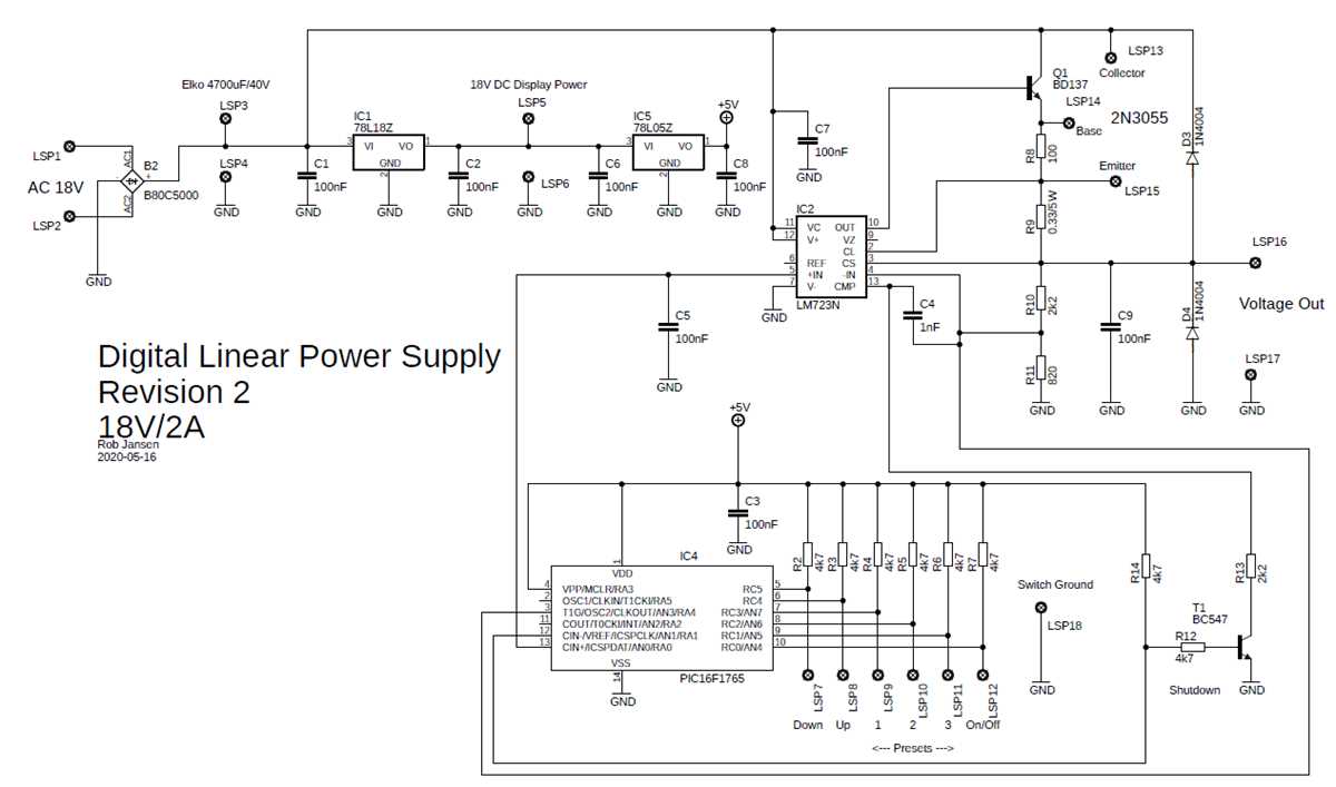 digital power supply schematic diagram