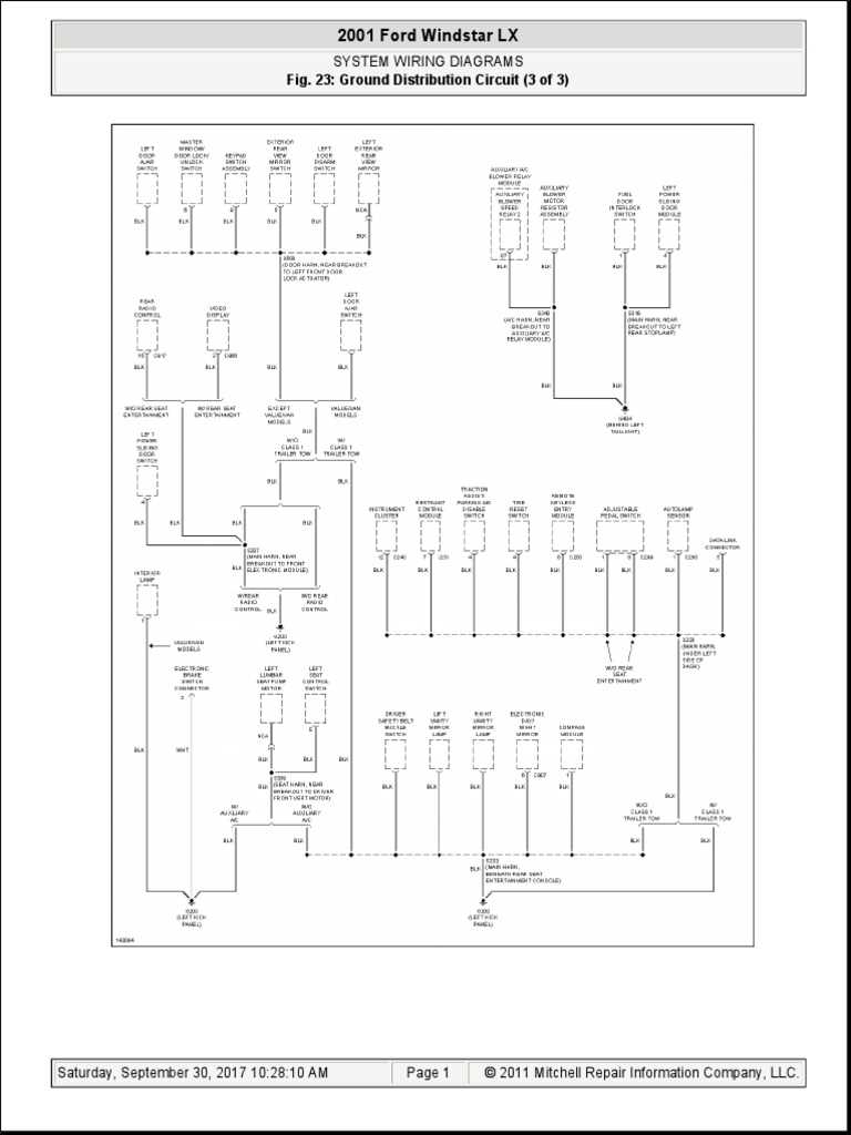 1998 ford windstar radio wiring diagram