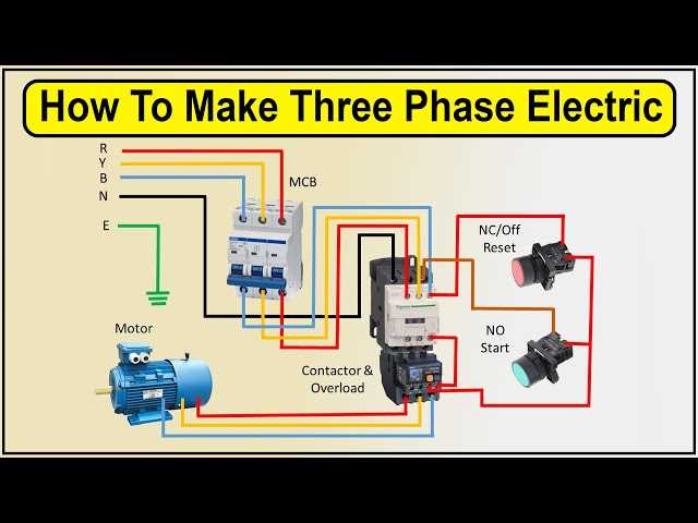 220v 3 phase motor wiring diagram