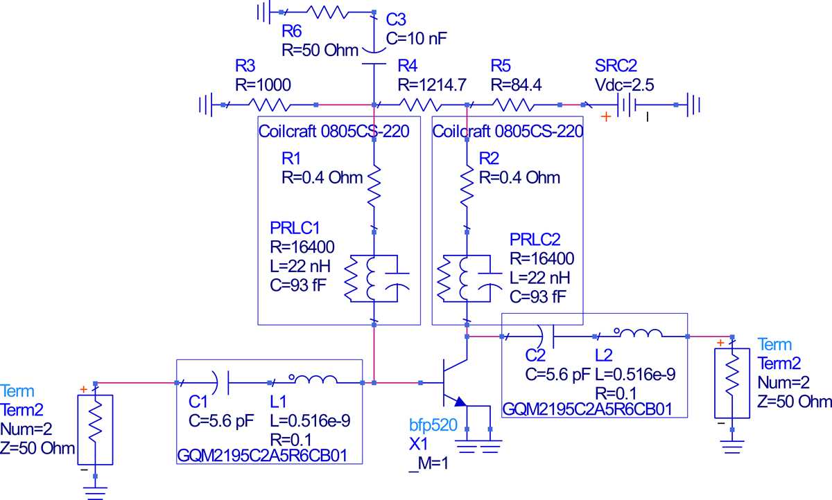 low noise amplifier circuit diagram
