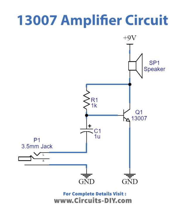 simple audio circuit schematic diagram