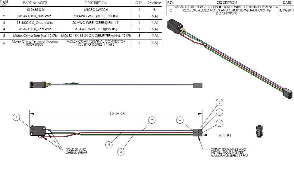 micro switch wiring diagram