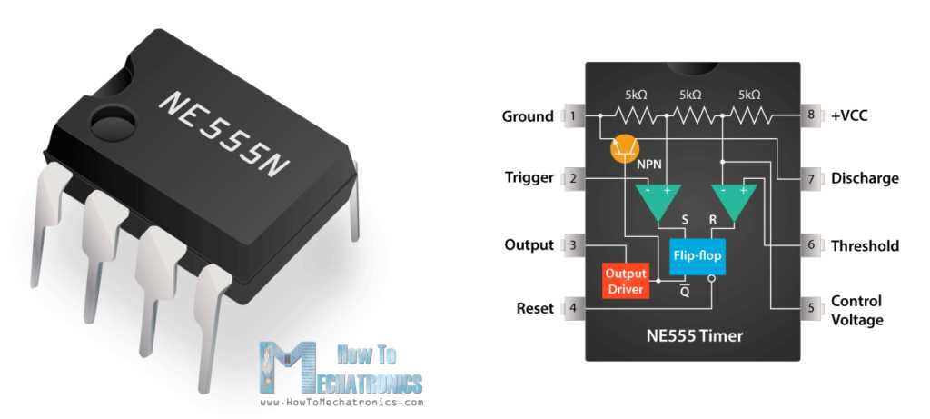 555 timer astable mode circuit diagram