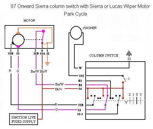 wiper motor wiring diagram ford