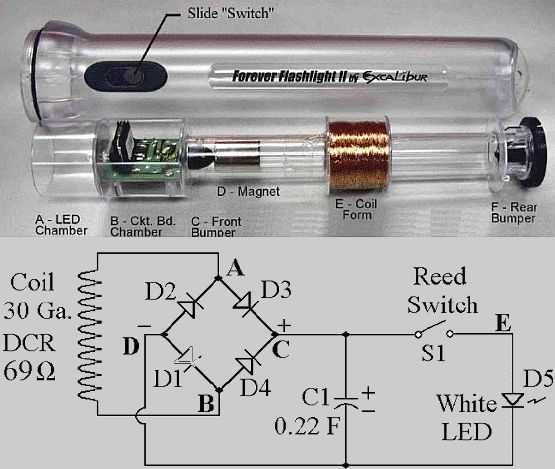 rechargeable torch light circuit diagram