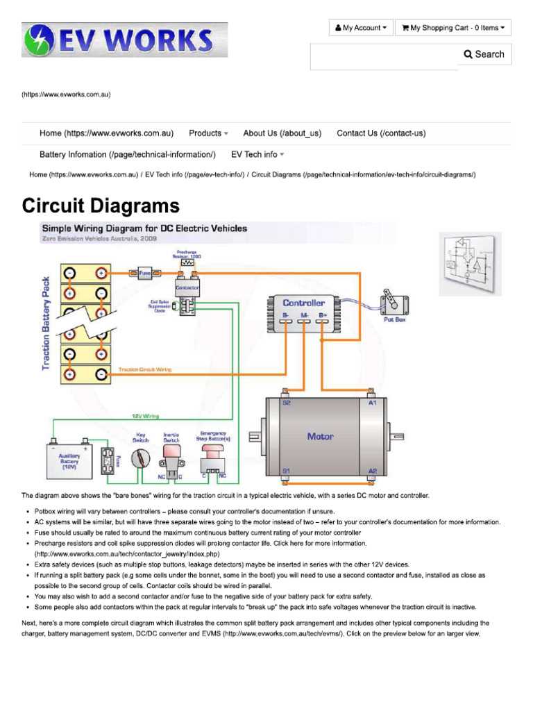 electric car charger circuit diagram