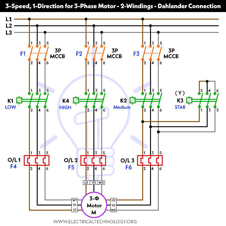 electric motor circuit diagram