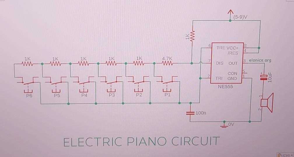 electronic piano circuit diagram
