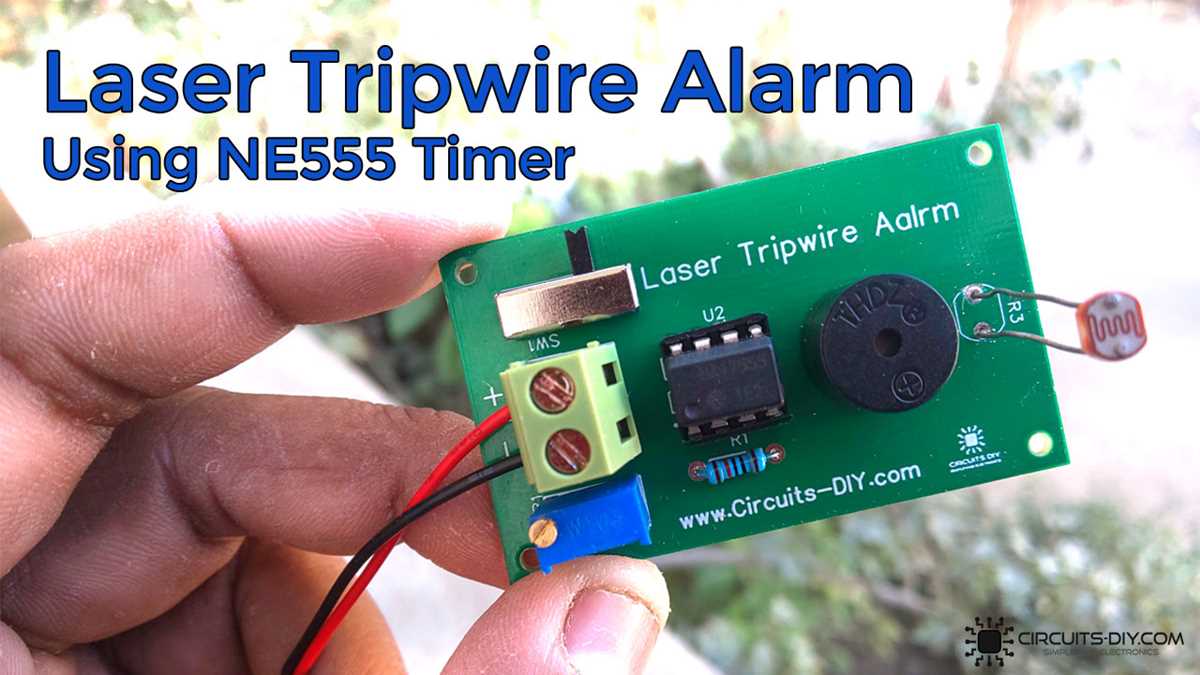 laser tripwire alarm circuit diagram