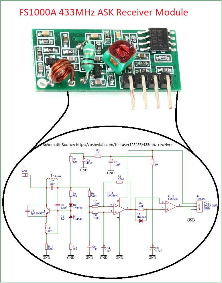 rf transmitter and receiver schematic diagram