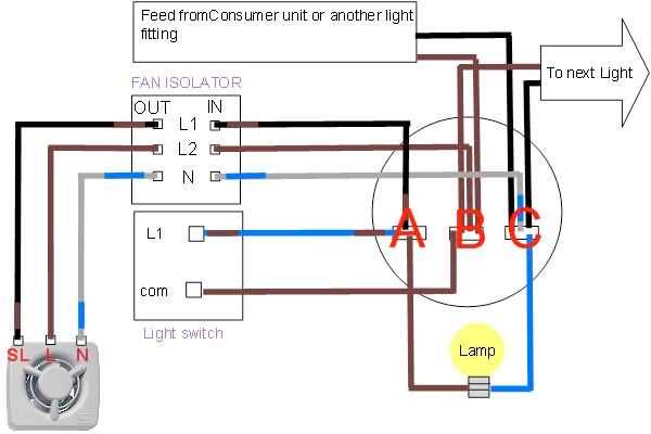 exhaust fan with light wiring diagram