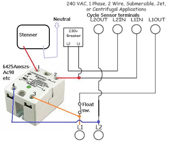2 wire float switch wiring diagram