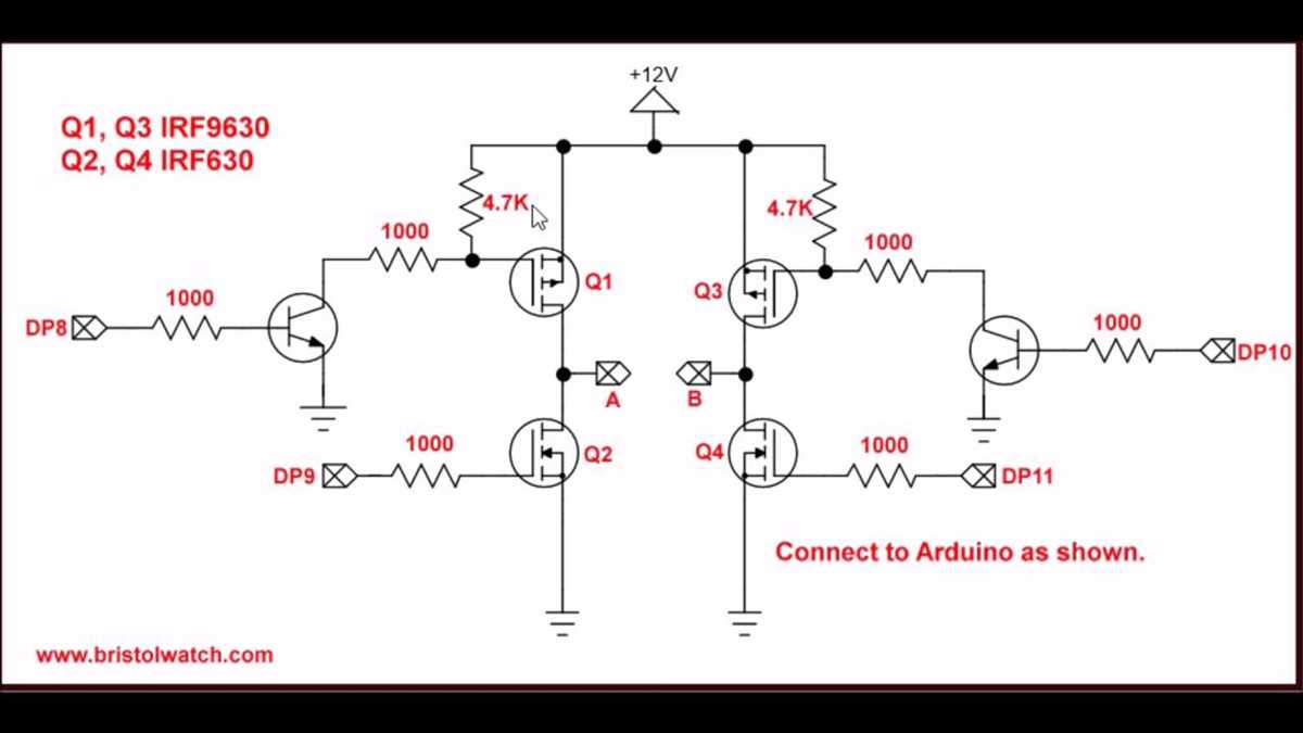 fet h bridge circuit diagram