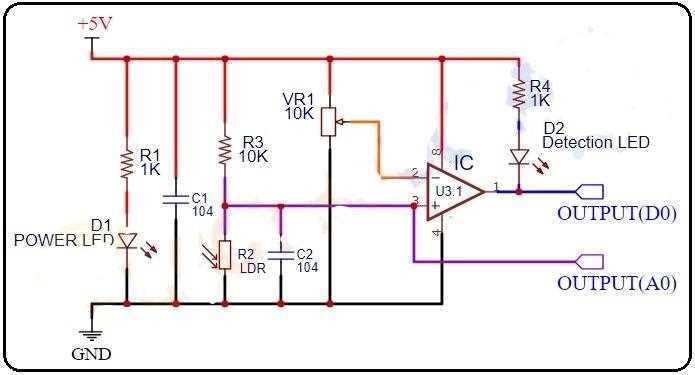 circuit diagram of ldr