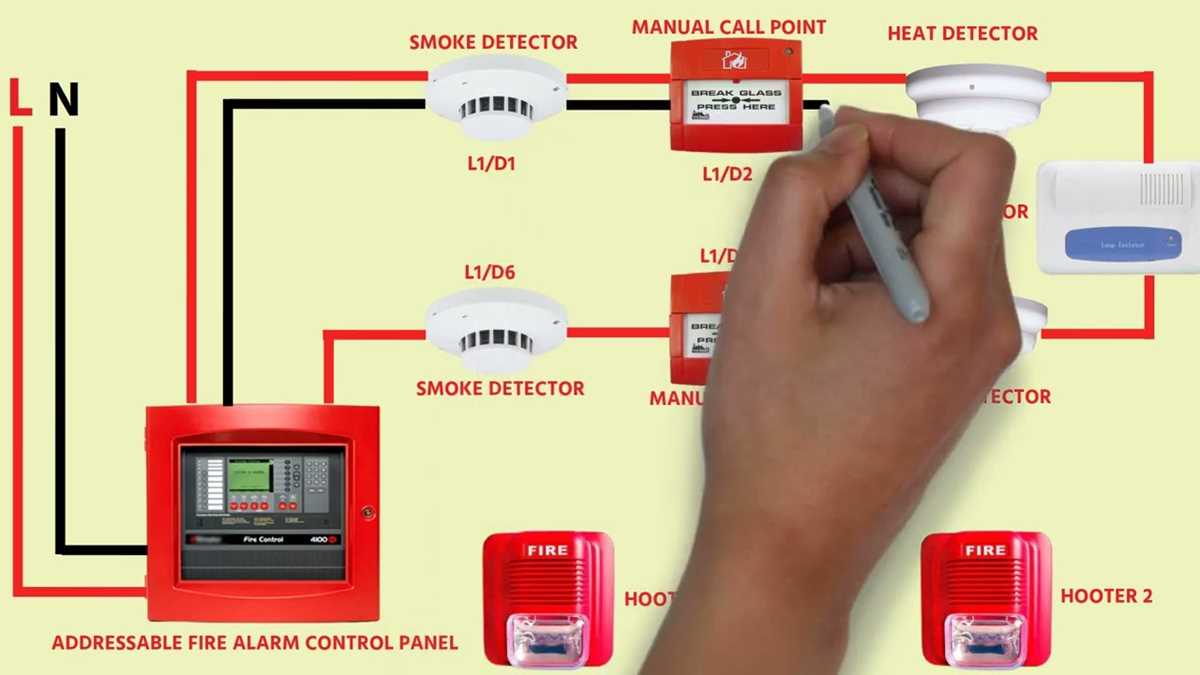 fire alarm schematic diagram