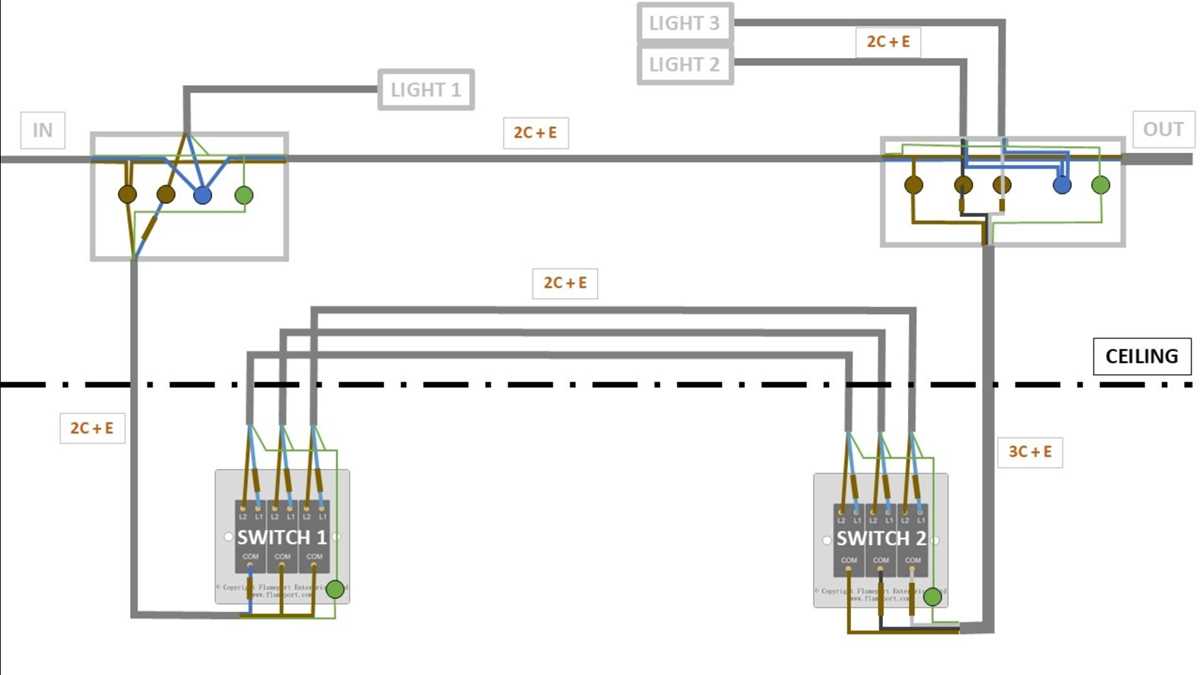 wiring diagram for a 2 way switch