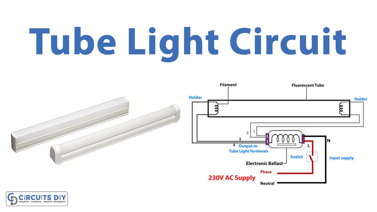 fluorescent lamp schematic diagram