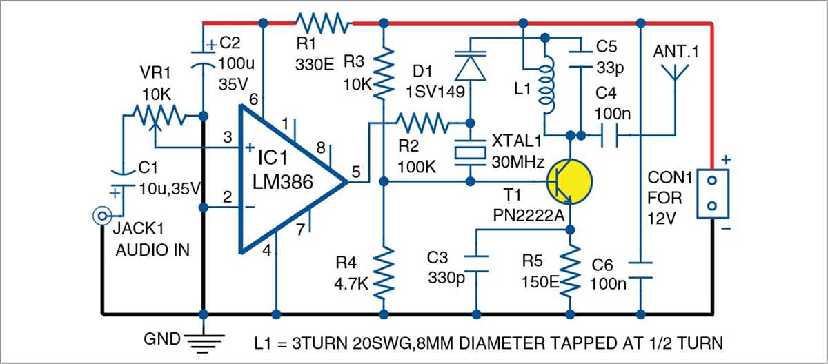 fm transmitter schematic diagram